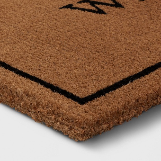 x27 welcome x27 Coir Doormat Black Designed With Studio Mcgee