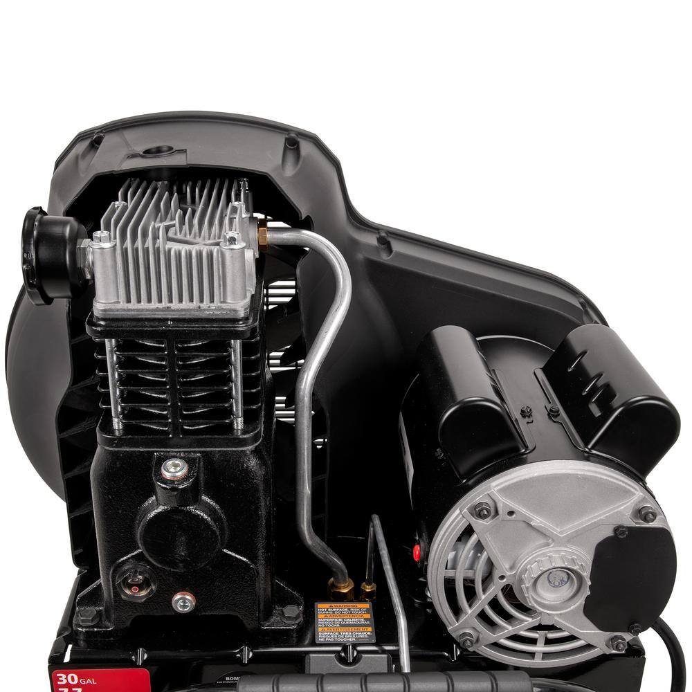 Husky 30 Gal. 175 PSI Oil Lubed Belt Drive Portable Vertical Electric Air Compressor C304H