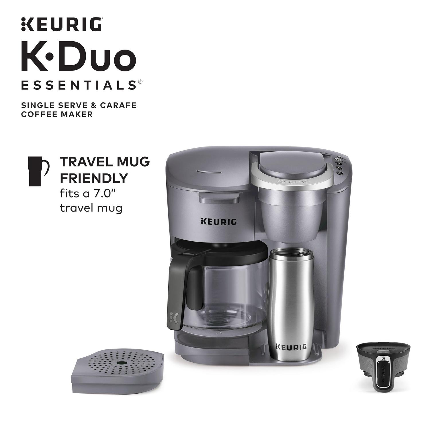 Keurig KDuo Essentials Single Serve and Carafe Coffee Maker Moonlight Gray  Crowdfused