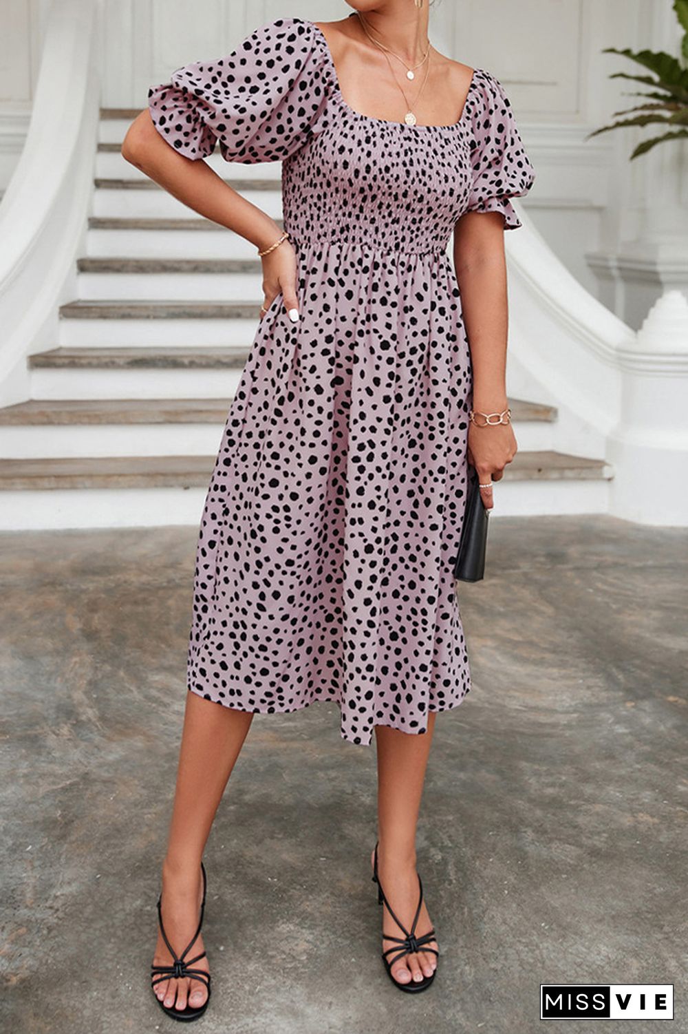 Polka Dot Print Dress Wholesale