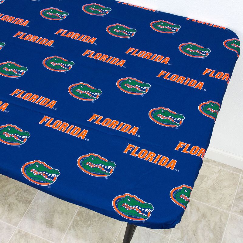 NCAA Florida Gators Tailgate Fitted Tablecloth， 72 x 30