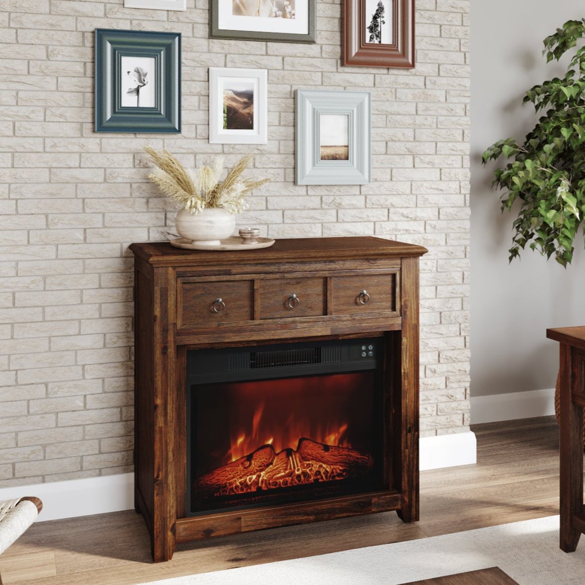 Bakersfield 32  Electric Fireplace & Media Console