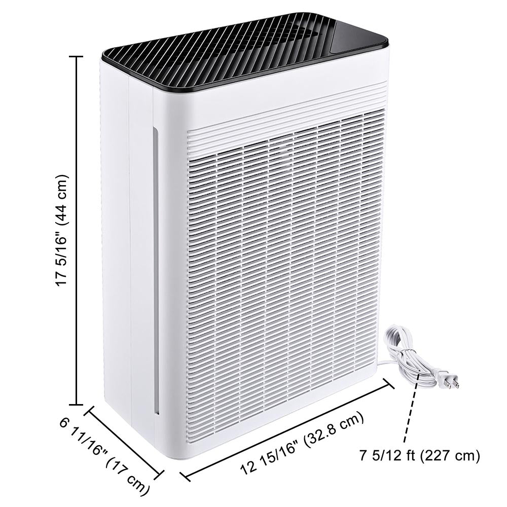 Yescom 45W Air Purifier 5-Stage HEPA Filter Odor Remover APP Control