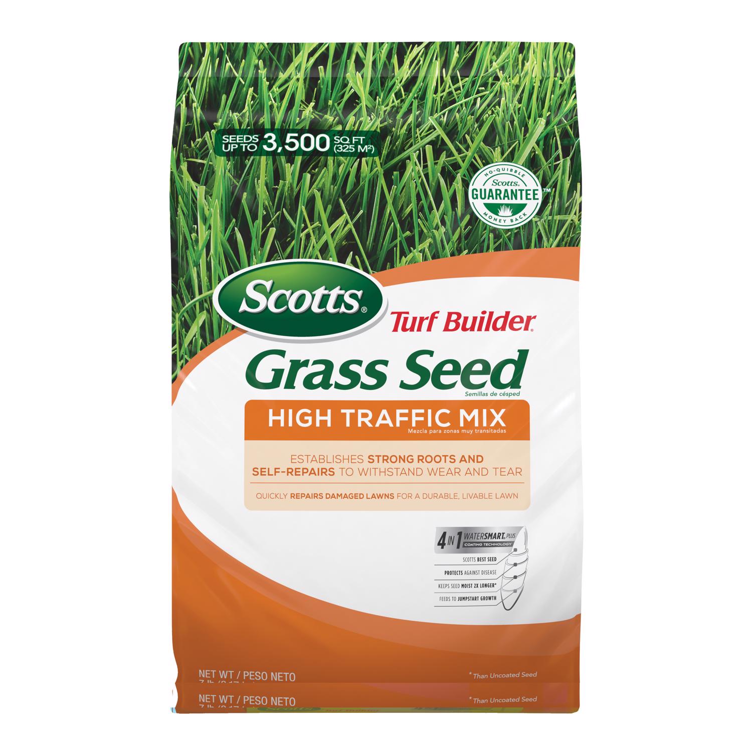 Scotts Turf Builder High Traffic Mixed Sun or Shade Grass Seed 7 lb