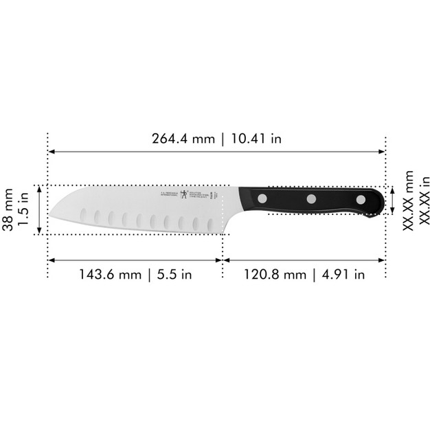 Henckels Solution 5 inch Hollow Edge Santoku Knife