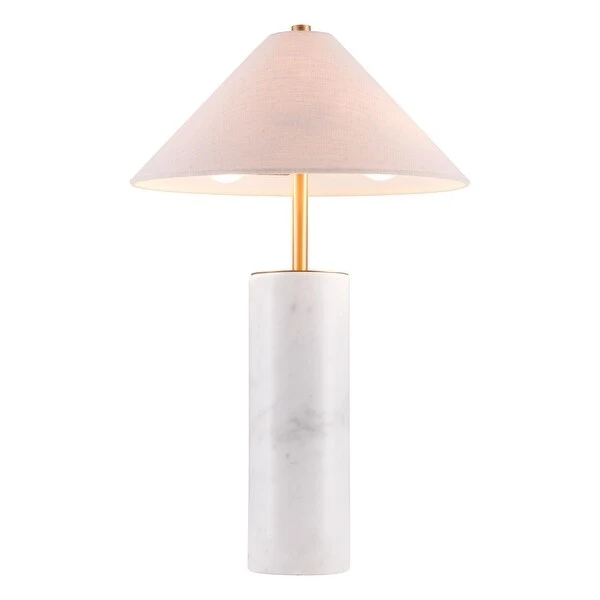 Aspen Park Table Lamp Beige and White