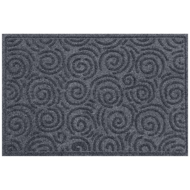 Waterhog 2 x27 x3 x27 Swirls Indoor outdoor Doormat Blue