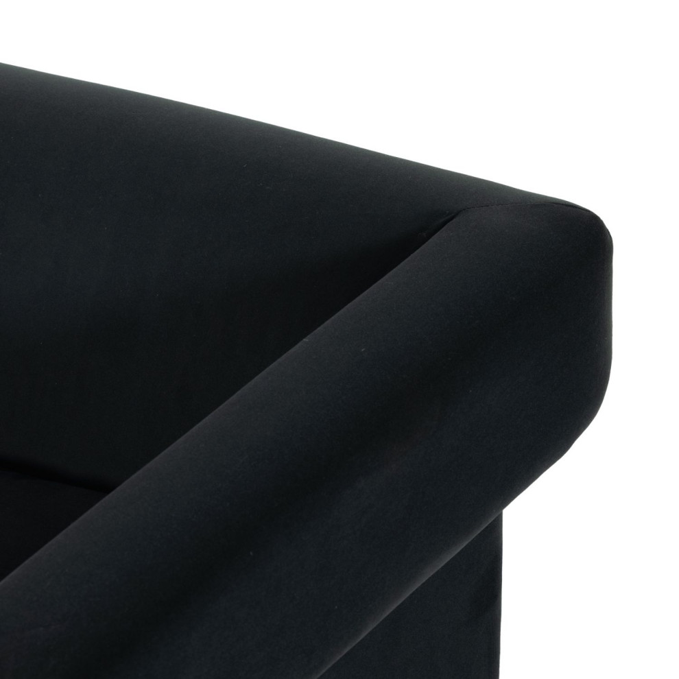 Cairo Modern Velvet Smoke Chair   Transitional   Armchairs And Accent Chairs   by Four Hands  Houzz