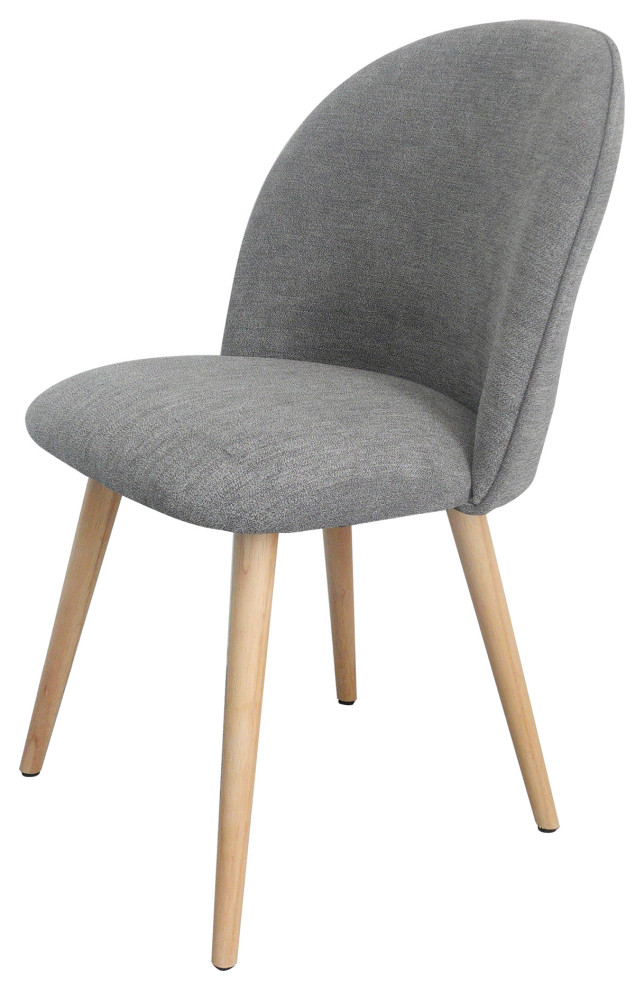 20 Inch Dining Chair Grey (Set Of 2) Grey Contemporary   Midcentury   Dining Chairs   by Sideboards and Things  Houzz