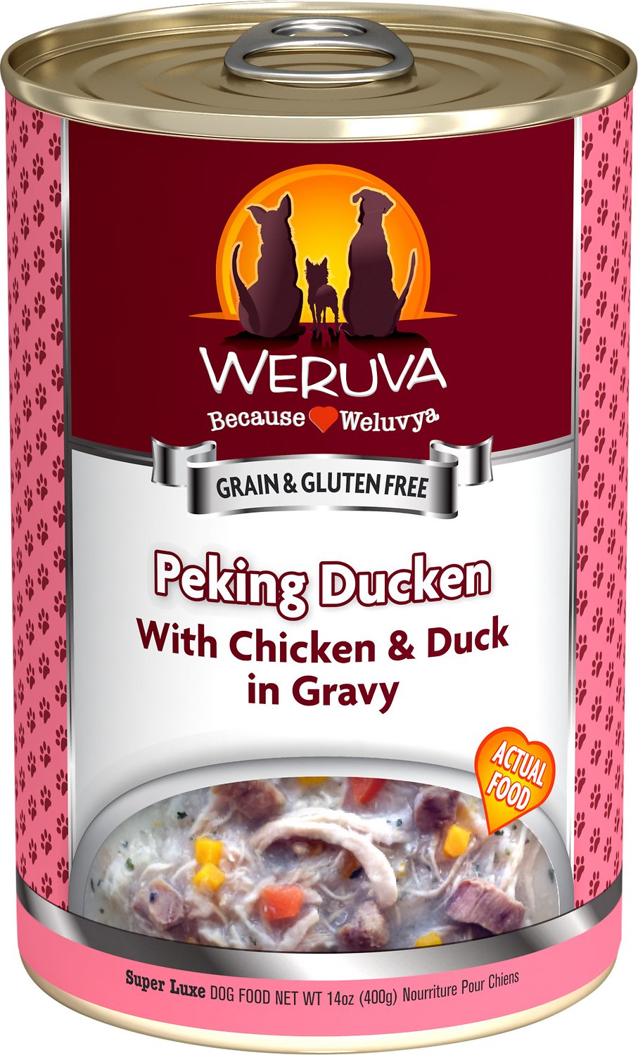 Weruva Peking Ducken With Chicken and Duck In Gravy Grain Free Wet Dog F