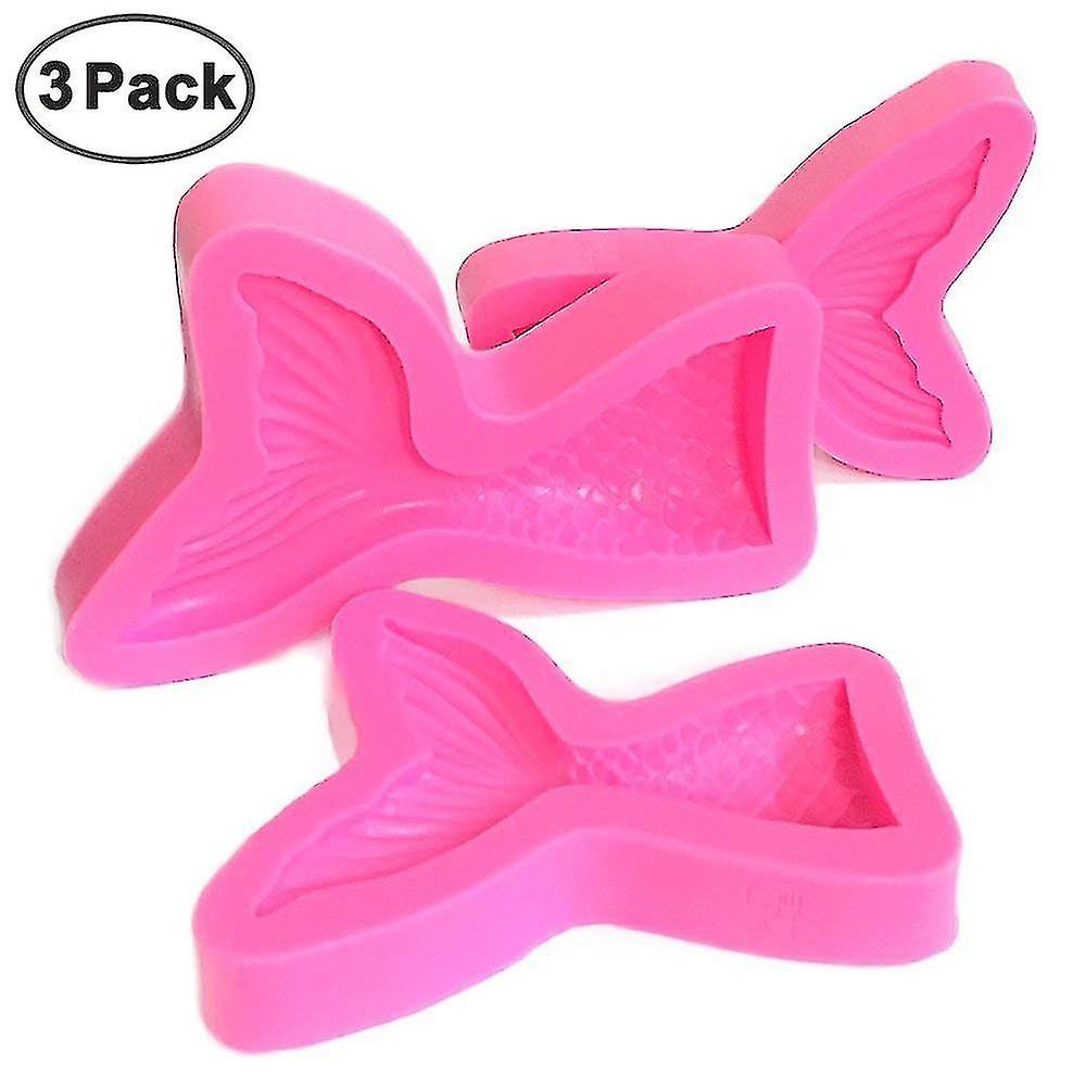 Silicone Fondant Molds Non-stick Mermaid Tail Shape