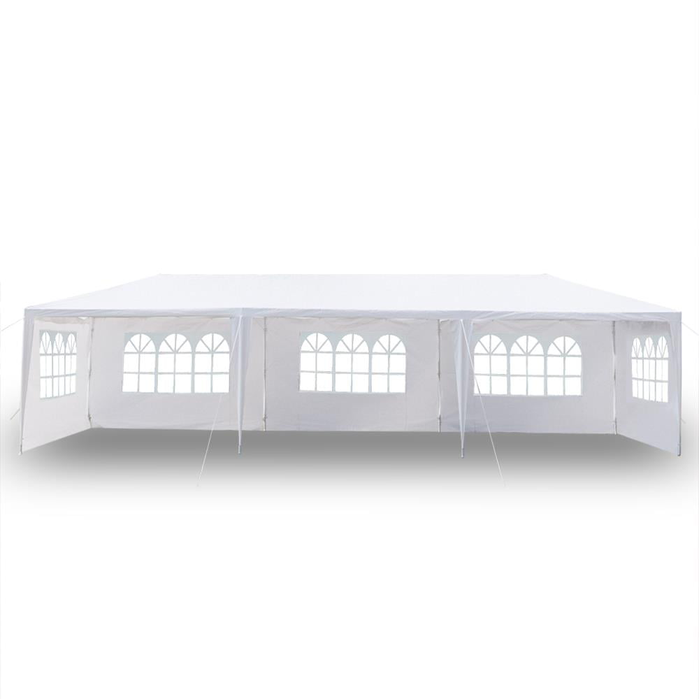 Ktaxon 10'x30' Canopy install Gazebo Wedding Party Tent with 5 Removable Sidewall Outdoor