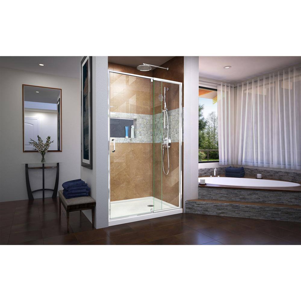 DreamLine Flex 38 to 42 in. x 72 in. Framed Pivot Shower Door in Chrome SHDR-22427200-01