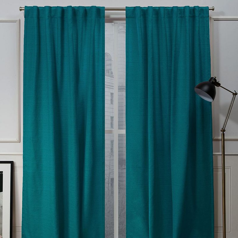 Nicole Miller NY 2-pack New York Mellow Slub Textured Window Curtains