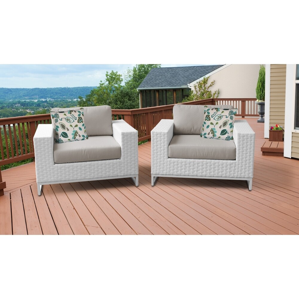 Miami 2 Piece Outdoor Wicker Patio Furniture Set 02b