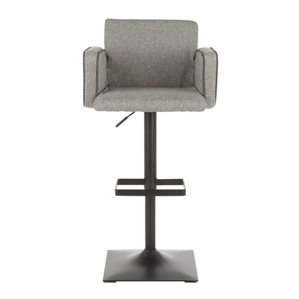 Sergio Contemporary Adjustable Bar Stool - N/A