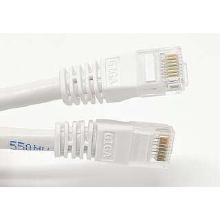 Micro Connectors Inc 75 ft. Category 6 UTP RJ45 Patch 24 AWG Cable White E08-075W