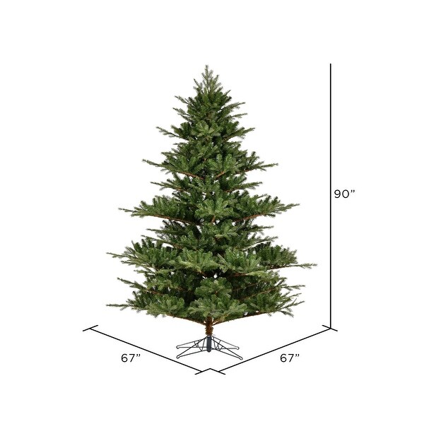 Vickerman 7.5' x 67 Sherwood Fir Artificial Christmas Tree，Unlit