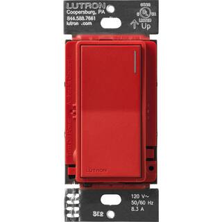 Lutron Sunnata Companion Switch only for use with Sunnata OnOff Switches Signal Red (ST-RS-SR) ST-RS-SR