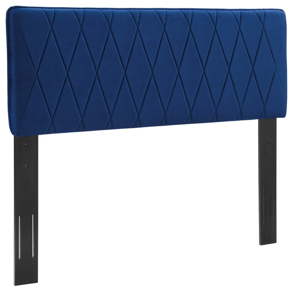 Leila Performance Velvet King/California King Headboard   Contemporary   Headboards   by ShopFreely  Houzz