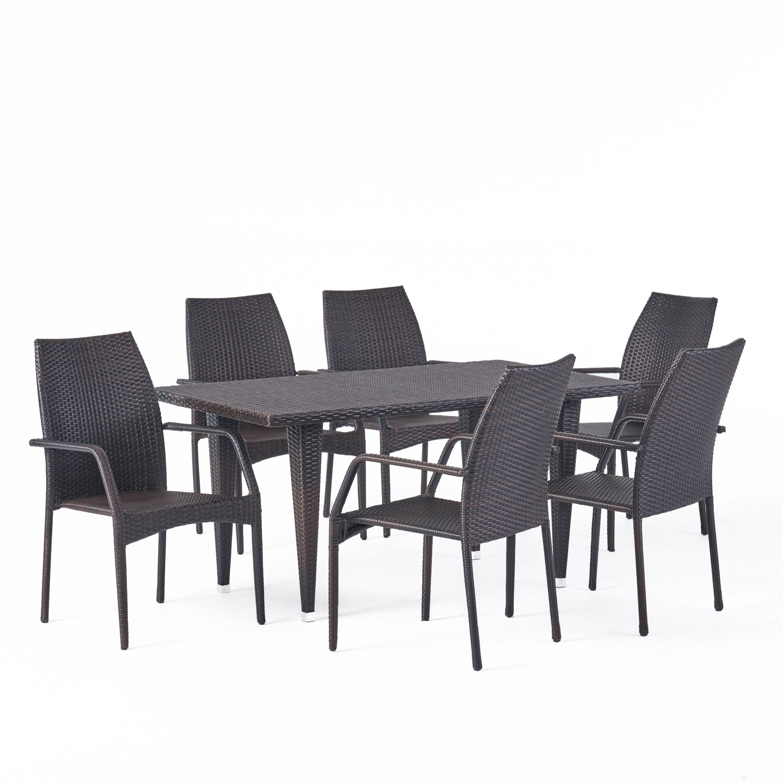 Michael 7-Piece Outdoor Wicker Dining Set