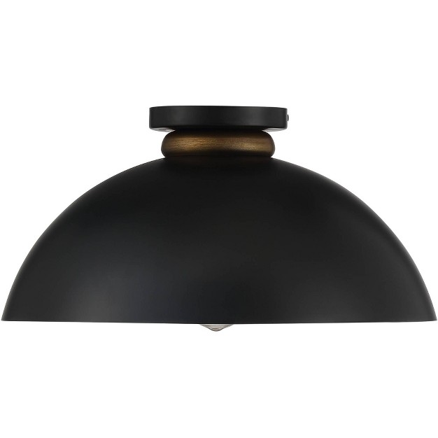 Wide Black Gold Dome Shade For Bedroom Kitchen Living Room Hallway Schoolhouse