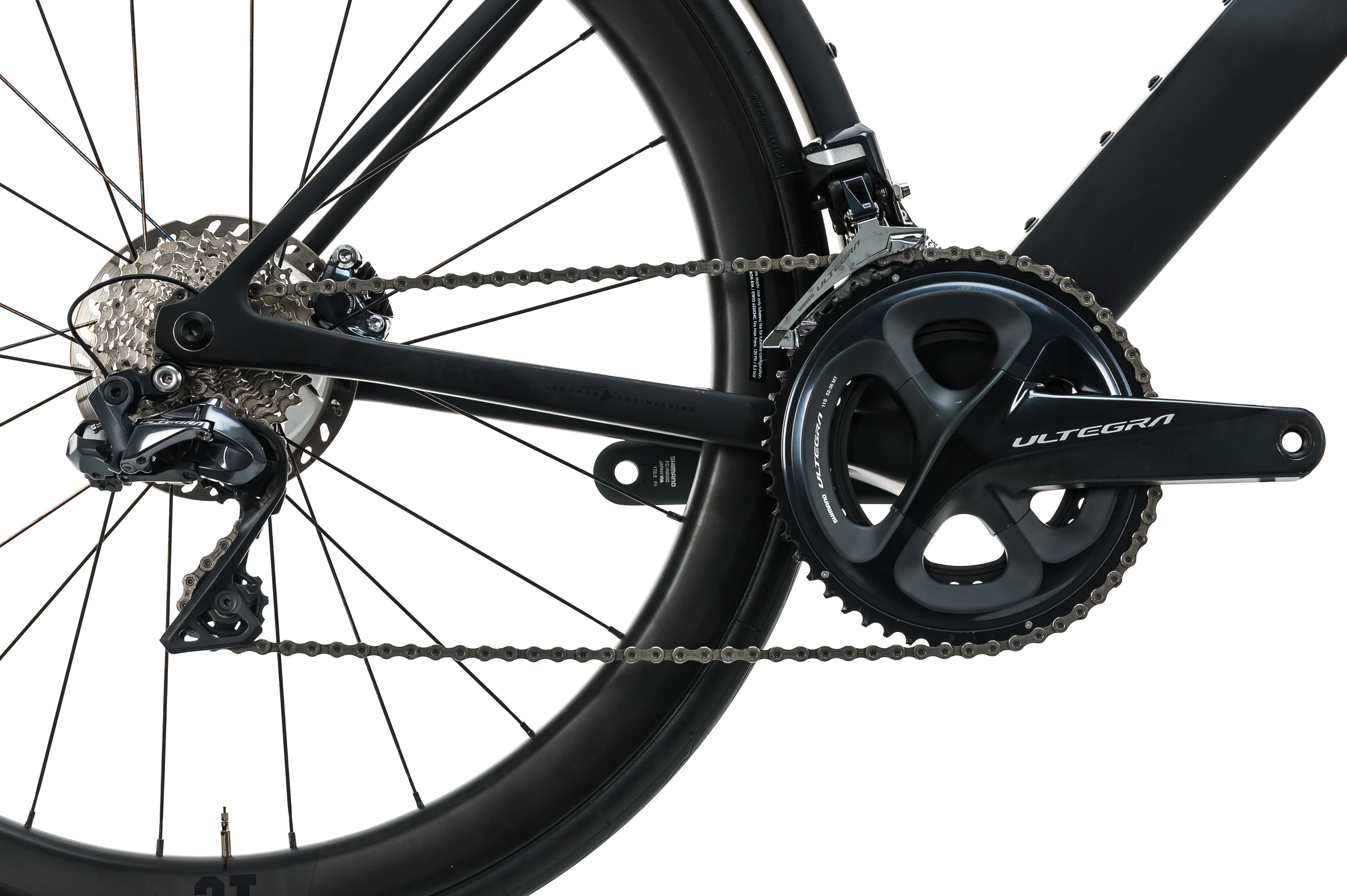 3T Strada Due Team Stealth Ultegra Di2 Road Bike - 2020, Medium