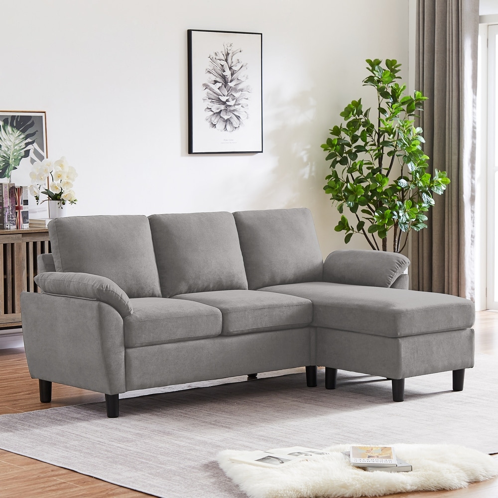 Walraime Sofa Couch Upholstered L Shape Sectional Sofas Sets for Living Room