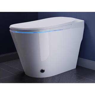 ANZZI ENVO Echo Elongated Smart Toilet Bidet in White with Auto Open Auto Close Auto Flush Heated Seat and Remote TL-STFF950WH