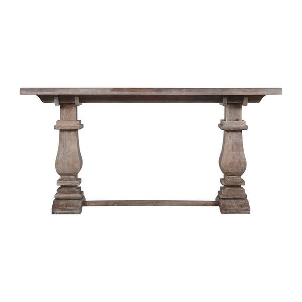 Charleston 63-inch Double Pedestal Mango Wood Console Table