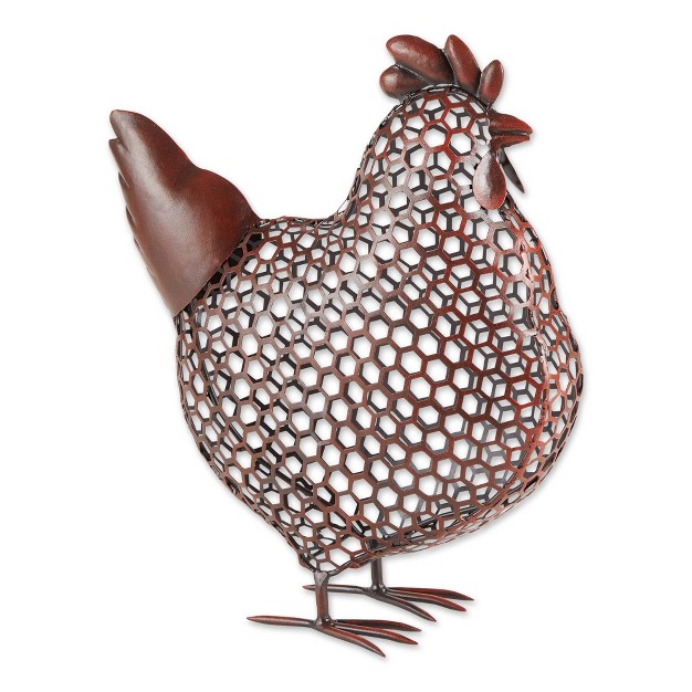 Iron Chicken Wire Chicken Sculpture Brown Zingz amp Thingz