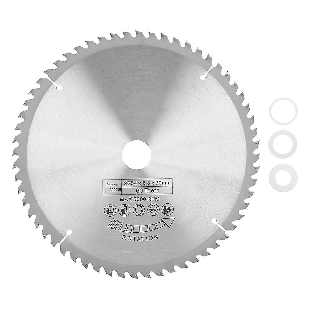 Carbide Circular Saw Blade Tct Cutting Disc For Metal Wood Plastic 254*30mm 60 Teeth