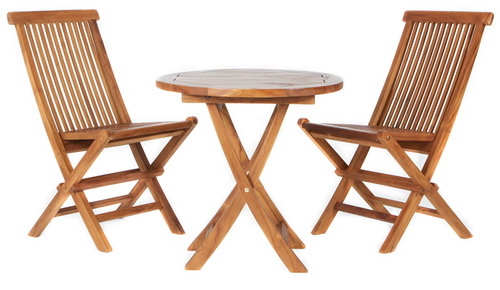 Things Cedar TS26 set 3Pc. Teak Bistro Set