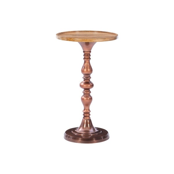 Sarahi Mango Wood Drink Side Table