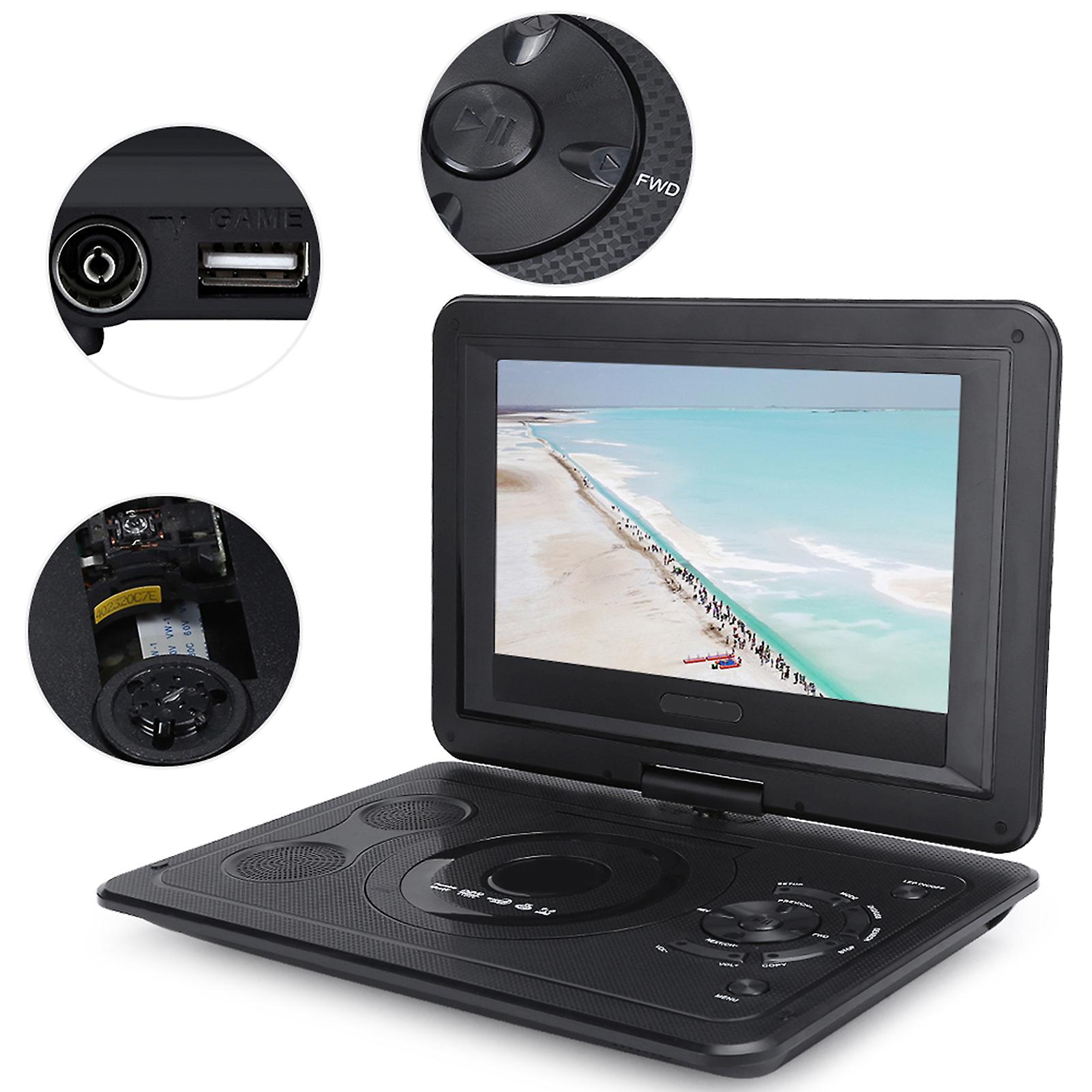 13.9 Inch Lcd Display Portable Dvd Evd Player With Tv/fm/usb/game Function 100240vuk Plug