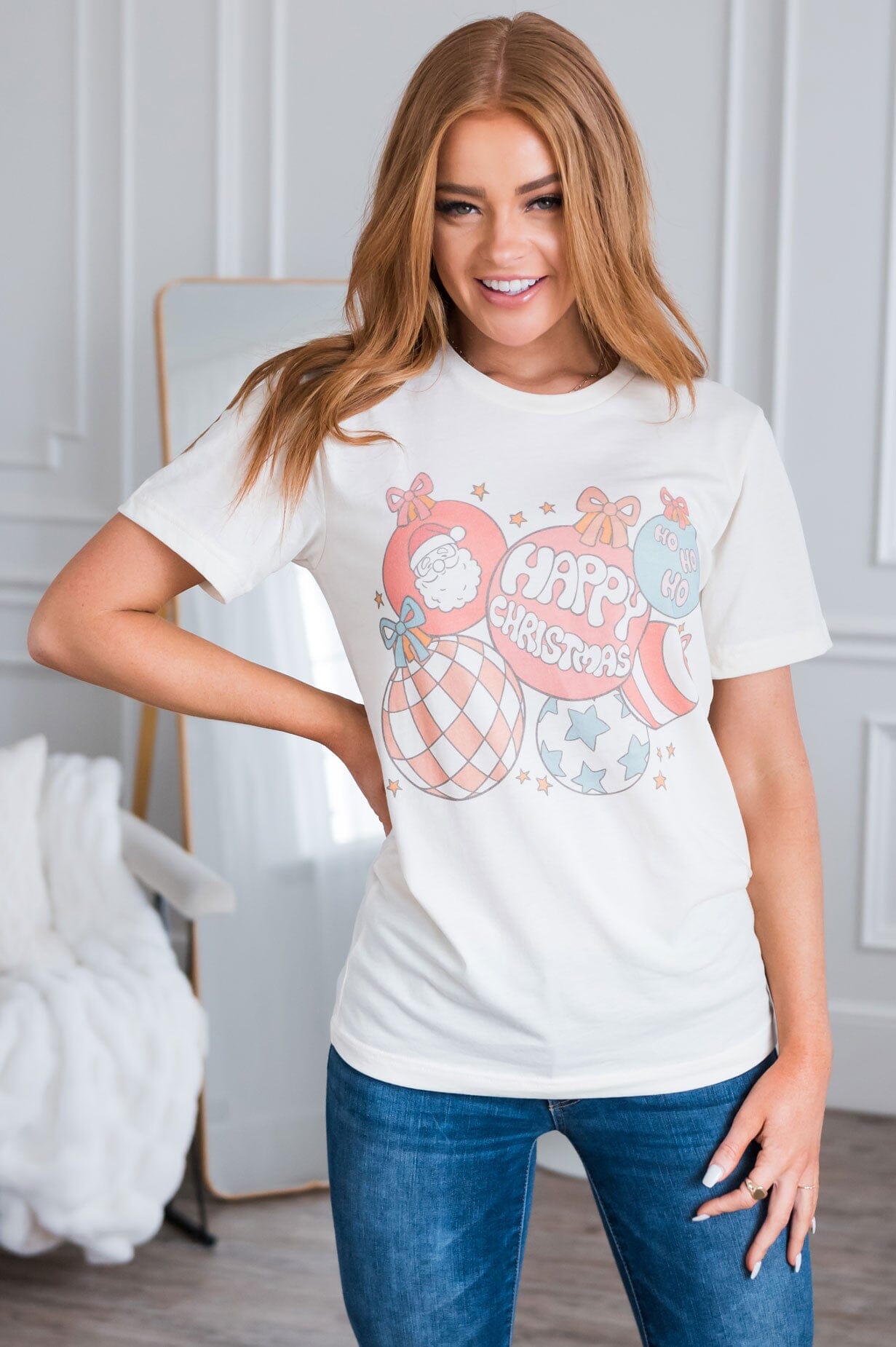 Vintage Ornament Modest Graphic Tee