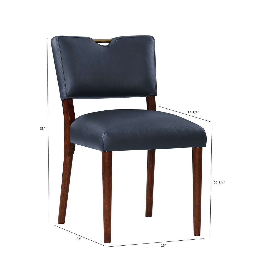 Faux Leather Dining Chair   Set of 2