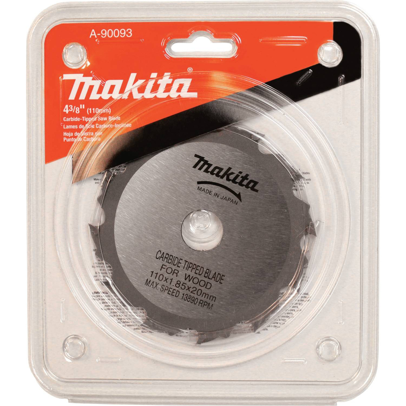 Makita 4-3/8 in. D X 20 mm N/A Carbide Tipped Circular Saw Blade 12 teeth