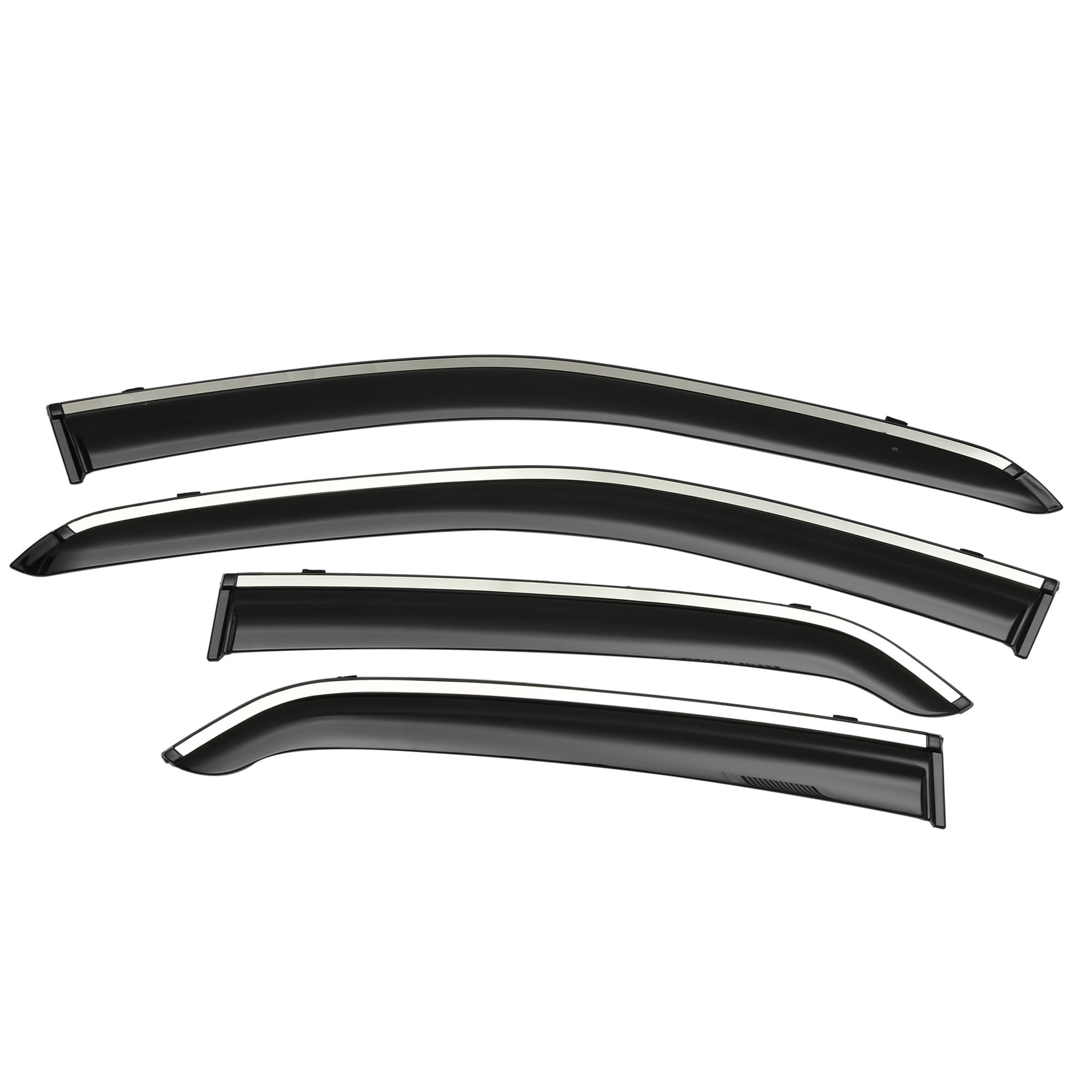 Unique Bargains 1 Set Window Vent Visor Deflectors Rain Guards Fit for Buick Encore 2013-2022 Black