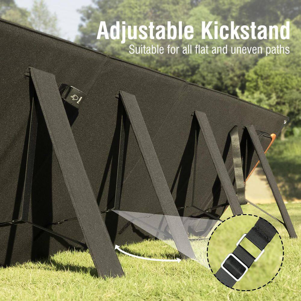 Raddy 200-Watt Foldable Solar Panel 18V Solar Charger Kit with MC4USBDC Outputs SP200