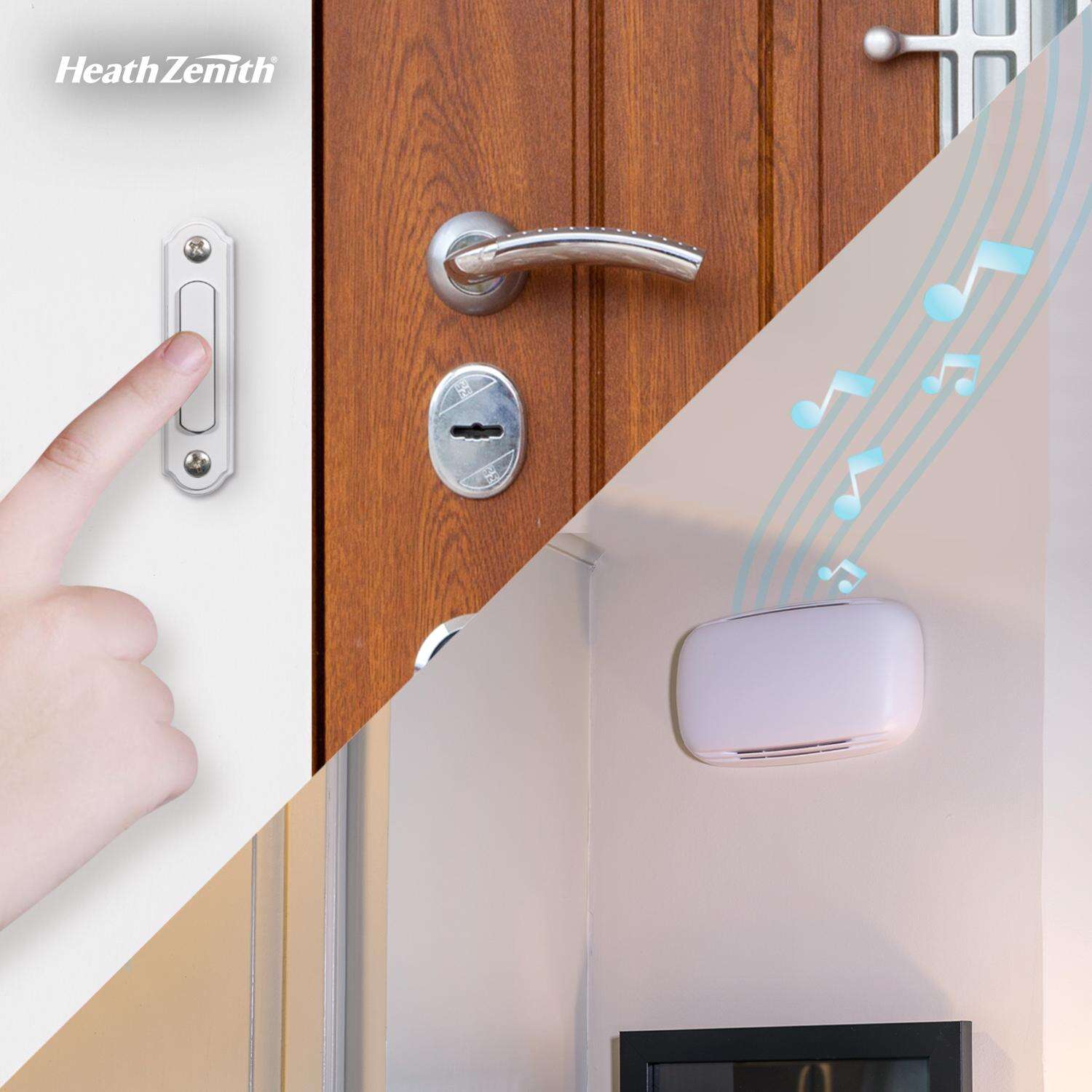 Heath Zenith White Plastic Wired Door Chime