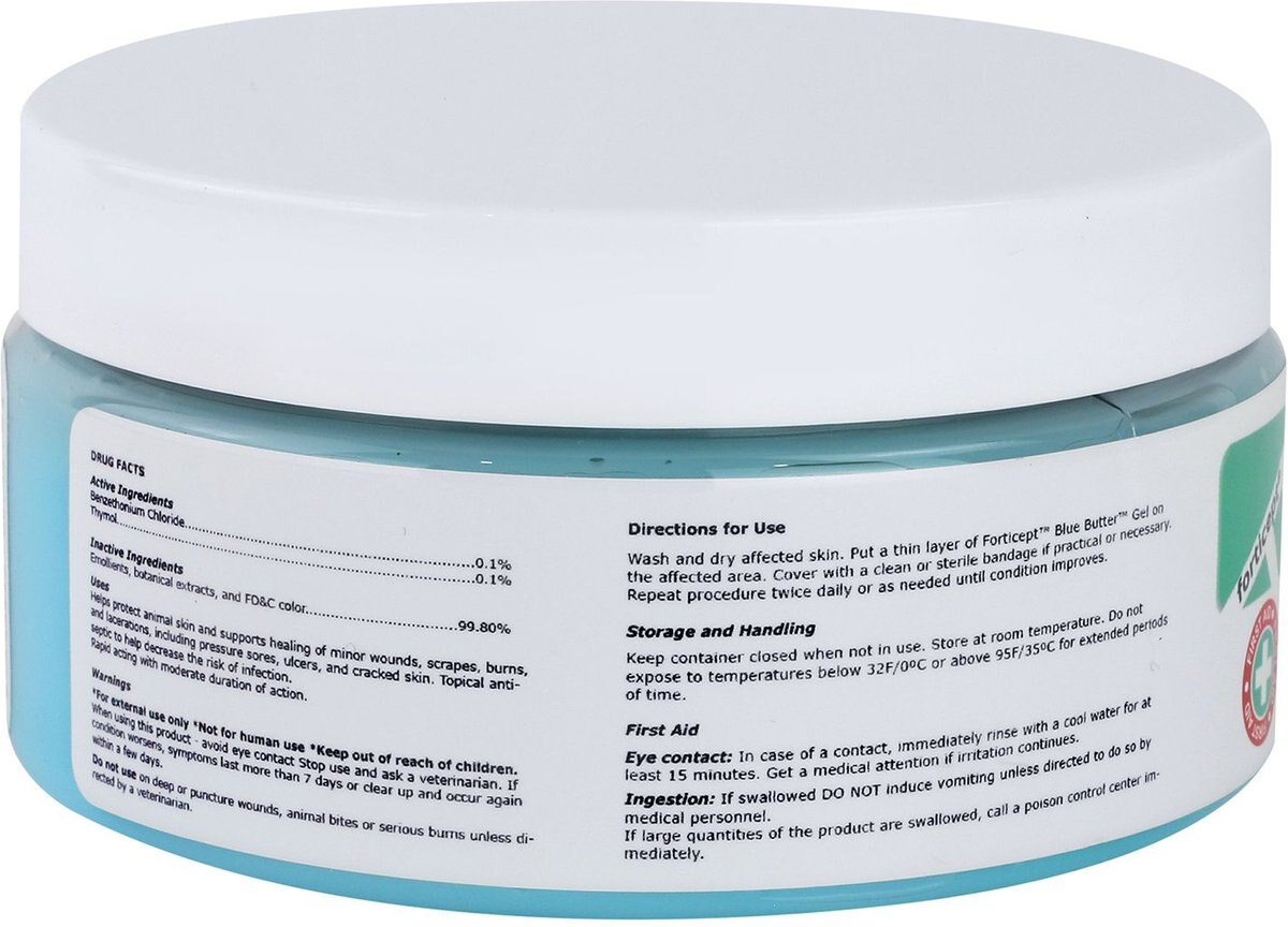 Forticept Blue Butter Antimicrobial Gel for Dogs and Cats