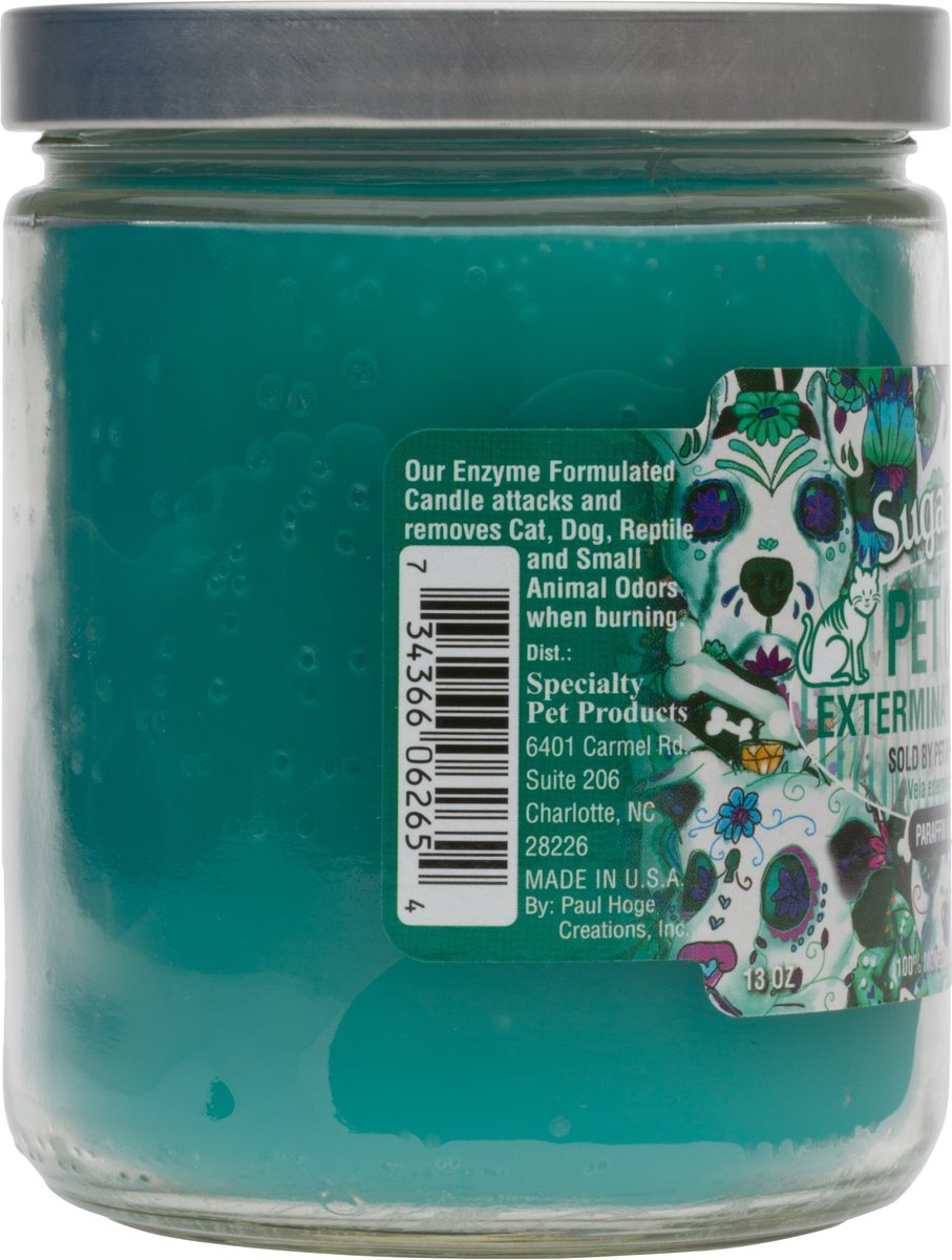 Pet Odor Exterminator Sugar Skull Deodorizing Candle