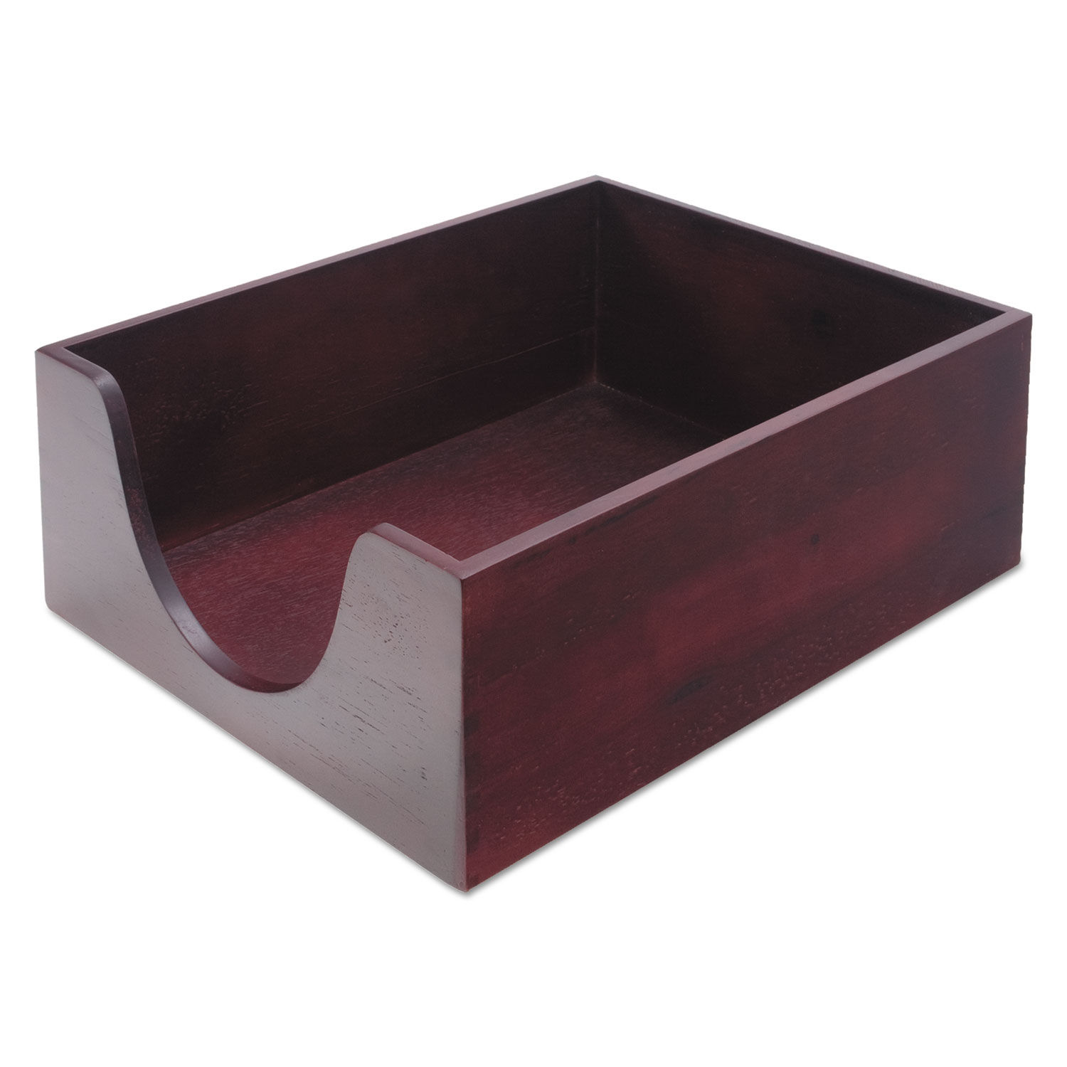 Double-Deep Hardwood Stackable Desk Trays by Carverandtrade; CVR08213