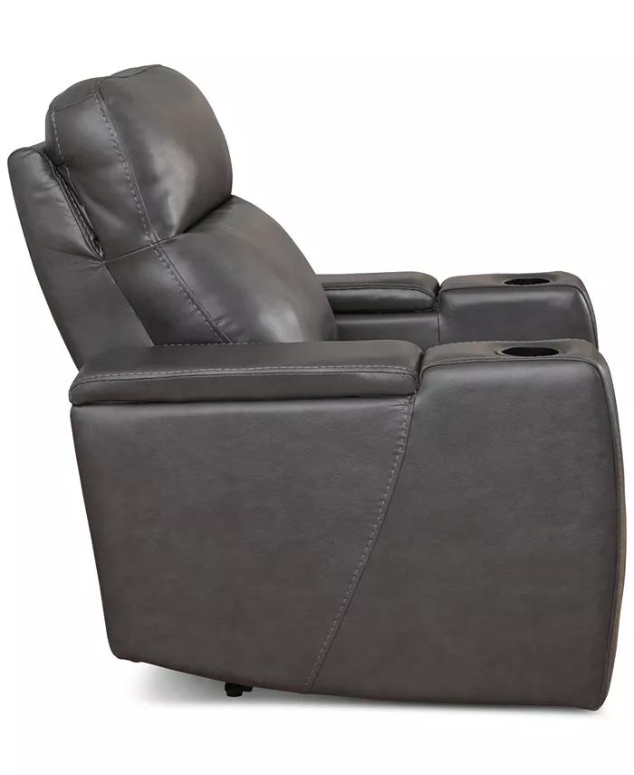 Furniture Greymel 37 Leather Chair with Power Headrest