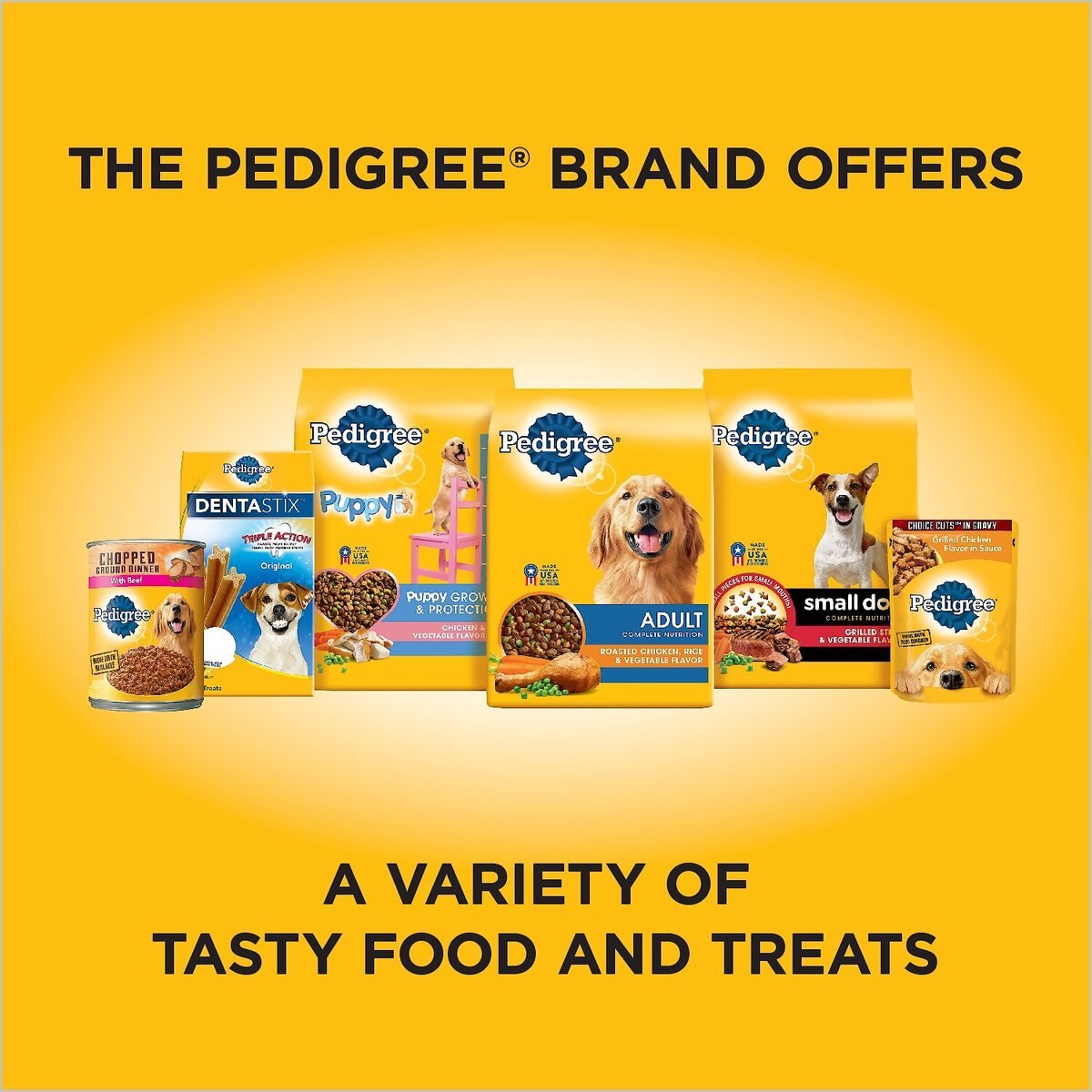 Pedigree Puppy Growth and Protection Grilled Steak and Vegetable Flavor Dry Dog Food