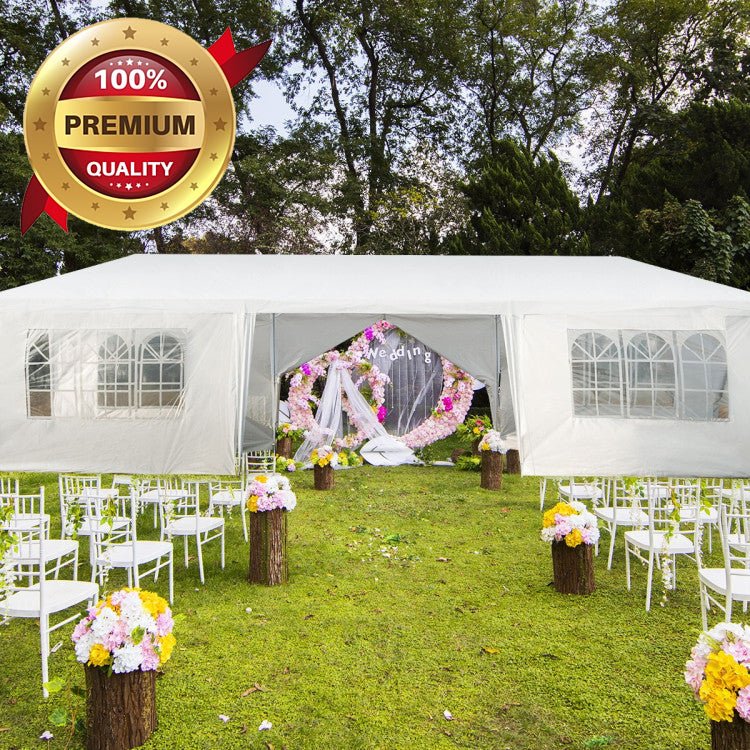 Luxury 10x30ft Outdoor Canopy Party Tent with 8 Removable Sidewalls