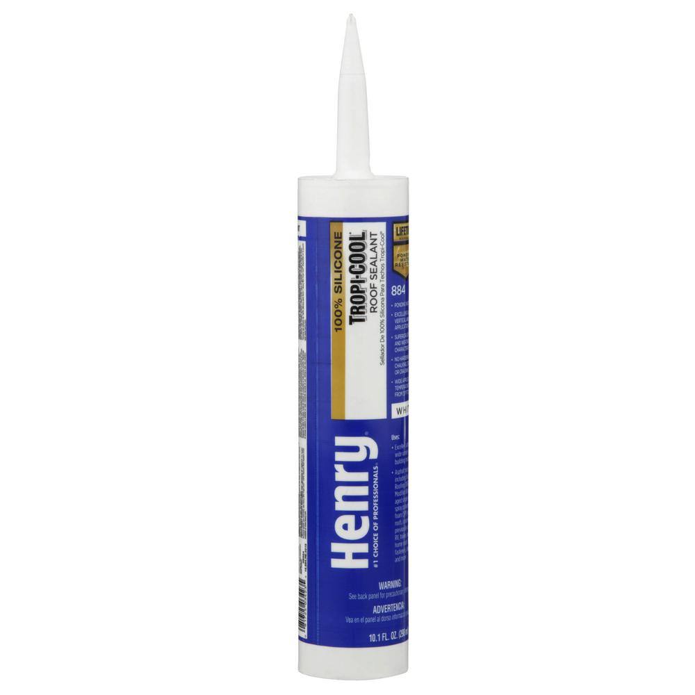 Henry 884 Tropi-Cool 100% Silicone Roof Sealant Caulk 10.1 fl. oz. HE884004