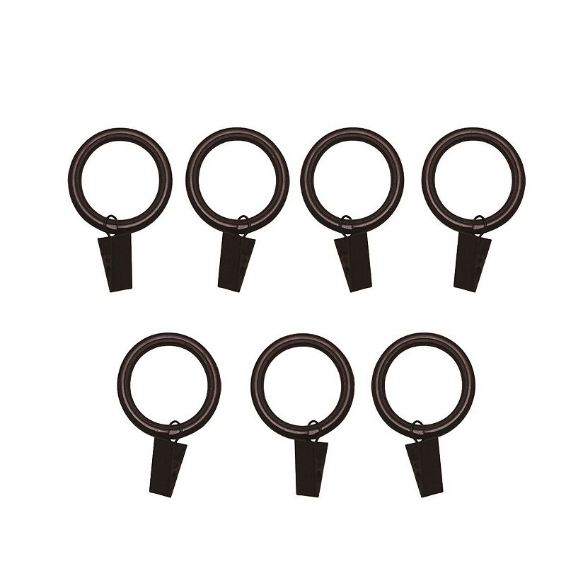 Versailles Home Fashions 7-pack Silent Glide Nylon Lined Clip Rings