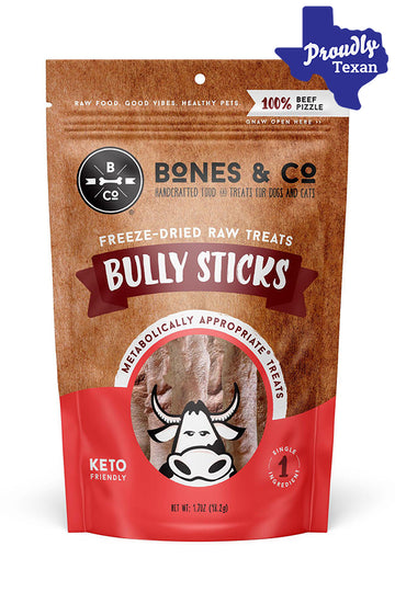 Bones and Co Bully Sticks Freeze-Dried Dog Treats